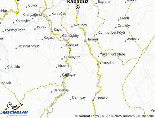 MICHELIN-Landkarte Yeşilyurt - ViaMichelin