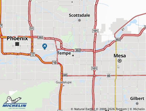 Mappa MICHELIN Tempe - ViaMichelin