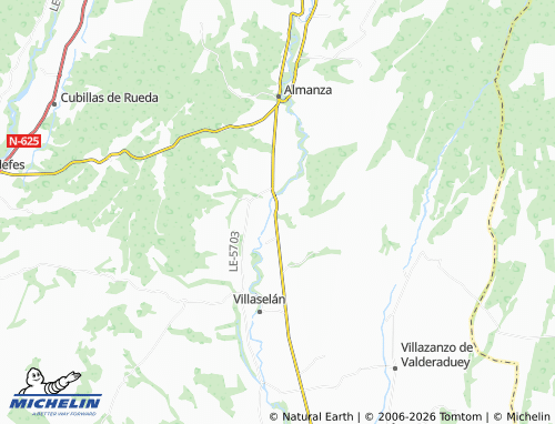 MICHELIN Villaverde de Arcayos map - ViaMichelin