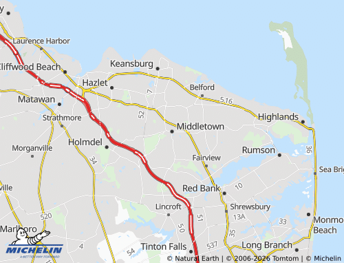 Mappa MICHELIN Middletown - ViaMichelin