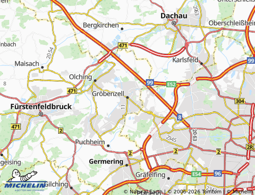 Mappa MICHELIN Gröbenzell - ViaMichelin