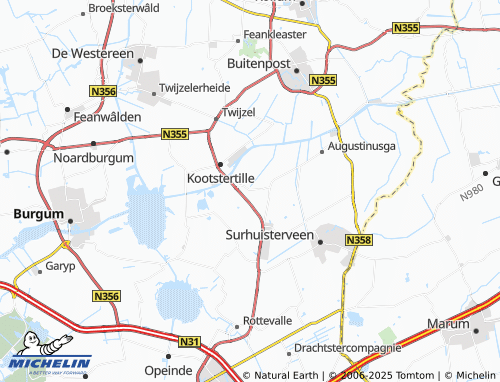 MICHELIN Drogeham map - ViaMichelin