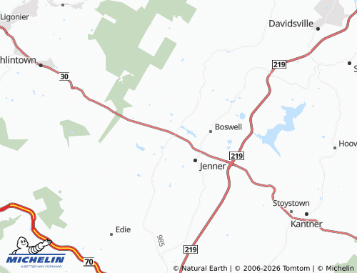 Carte MICHELIN Jennerstown - ViaMichelin