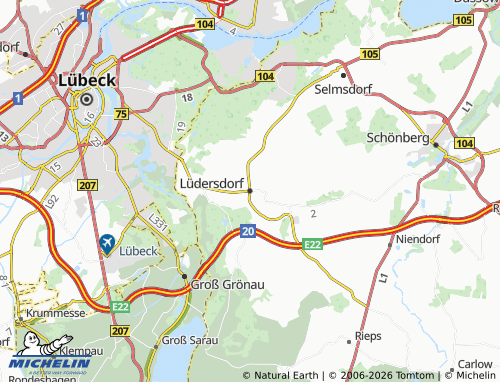 MICHELIN Lüdersdorf map - ViaMichelin