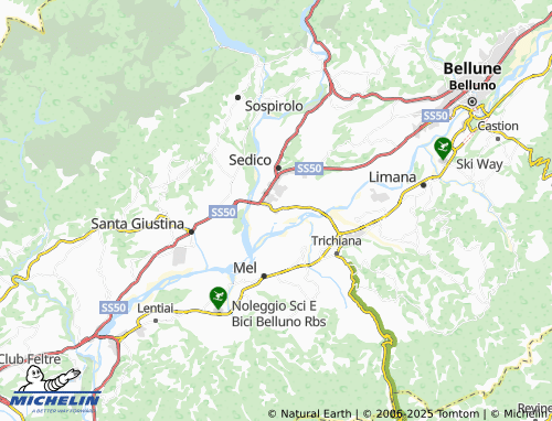MICHELIN Longano map - ViaMichelin