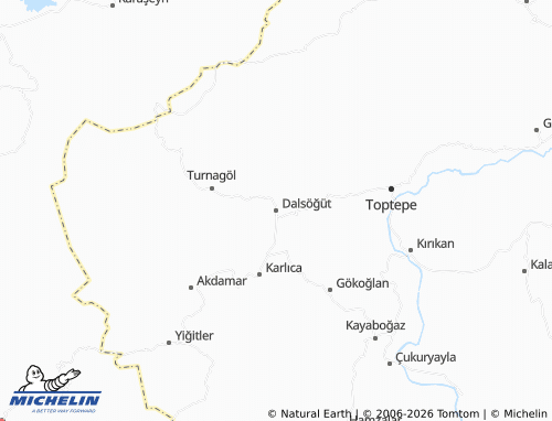 MICHELIN Dalsöğüt map - ViaMichelin