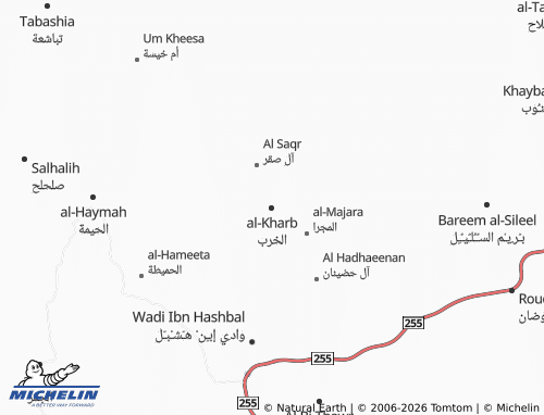 Carte MICHELIN al-Kharb - ViaMichelin