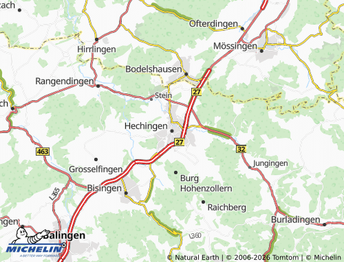 MICHELIN-Landkarte Hechingen - ViaMichelin