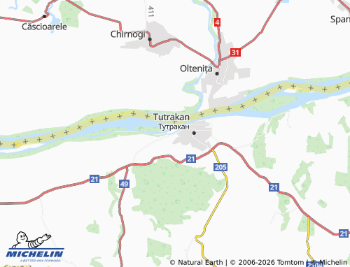 Mapa MICHELIN vz Tutrakan - ViaMichelin