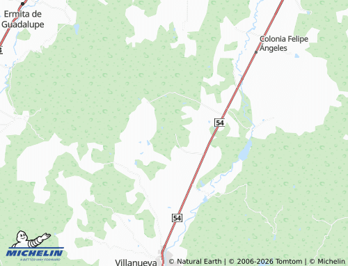 MICHELIN-Landkarte Adjuntas del Refugio - ViaMichelin