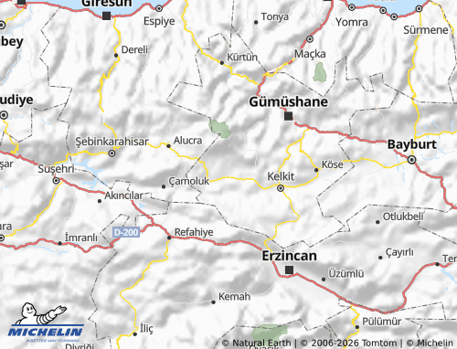 Mapa MICHELIN Şiran - ViaMichelin
