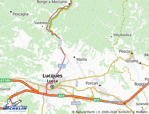 Carte MICHELIN Marlia - ViaMichelin