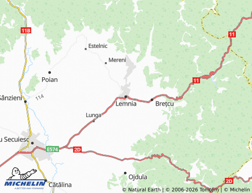 MICHELIN Lemnia map - ViaMichelin