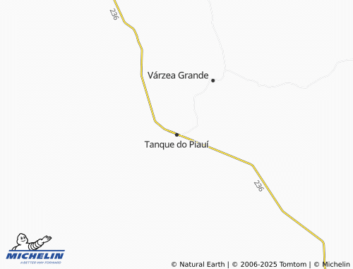 MICHELIN Tanque do Piauí map - ViaMichelin