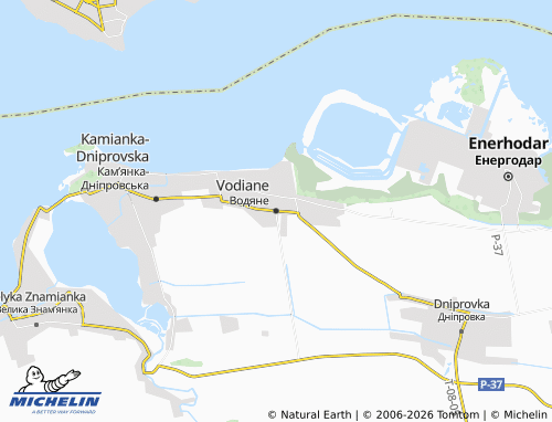 Mapa MICHELIN Vodiane - ViaMichelin