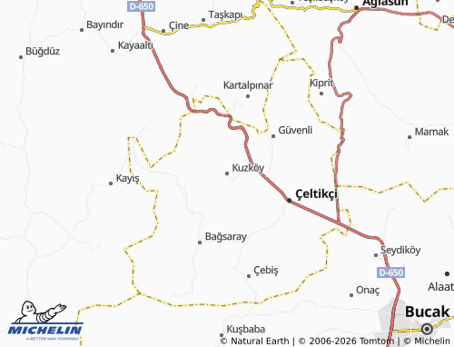 MICHELIN Kuzköy map - ViaMichelin