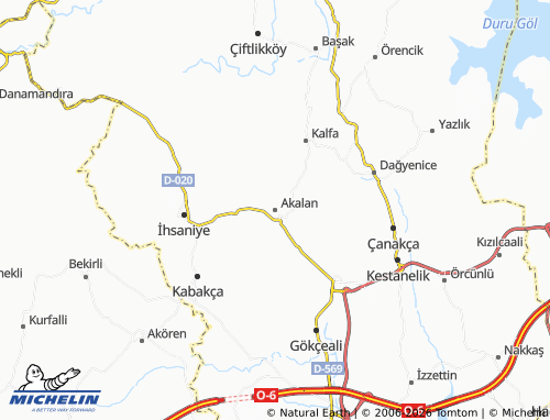 MICHELIN Akalan map - ViaMichelin
