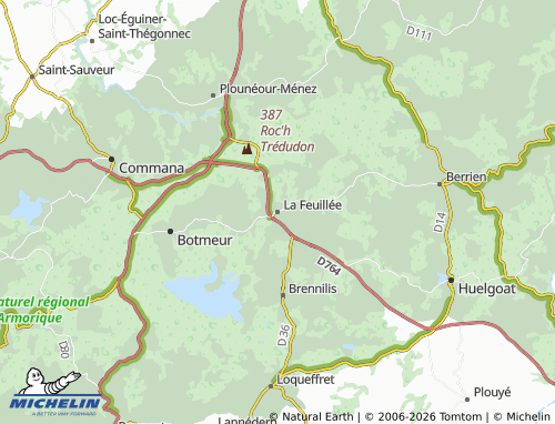 Mappa MICHELIN La Feuillée - ViaMichelin