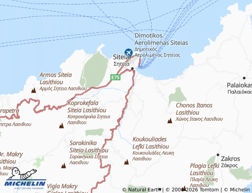 Mappa MICHELIN Piskokefalo - ViaMichelin