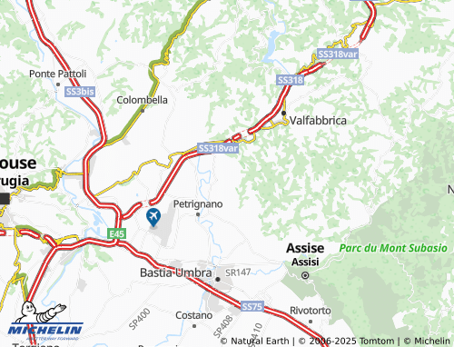 MICHELIN Rocca Sant'Angelo map - ViaMichelin