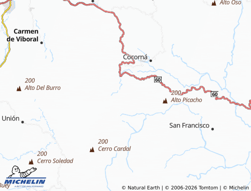 MICHELIN Corales map - ViaMichelin