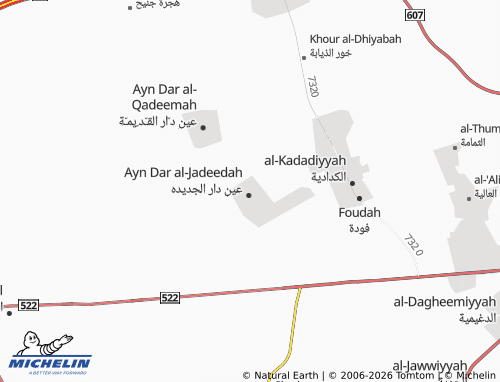 MICHELIN Ghirnatah map - ViaMichelin