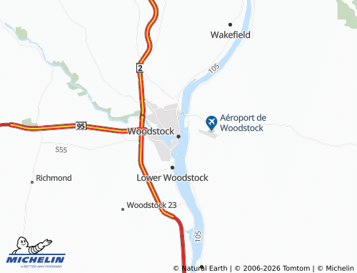 Mapa MICHELIN Woodstock - ViaMichelin
