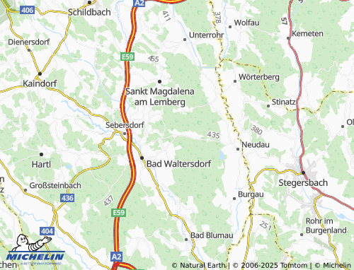 MICHELIN-Landkarte Oberlimbach - ViaMichelin