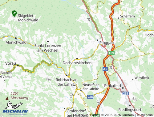 MICHELIN Dechantskirchen map - ViaMichelin