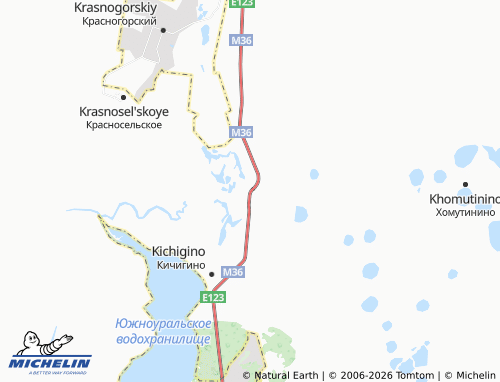 MICHELIN-Landkarte Nagornyy - ViaMichelin