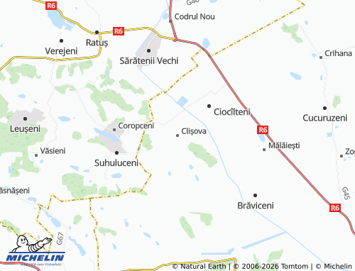 MICHELIN-Landkarte Clișova - ViaMichelin