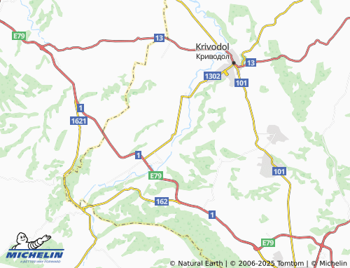 MICHELIN Pudriya map - ViaMichelin