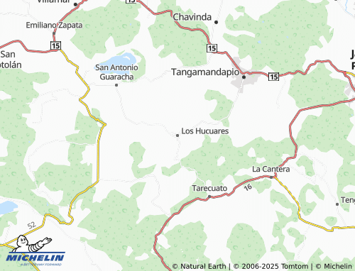 MICHELIN Los Hucuares map - ViaMichelin