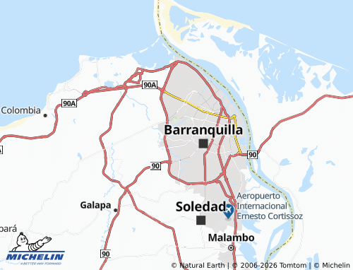 Carte MICHELIN La Manga - ViaMichelin