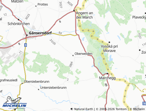 MICHELIN Oberweiden map - ViaMichelin