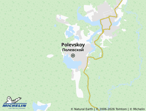 MICHELIN-Landkarte Polevskoy - ViaMichelin