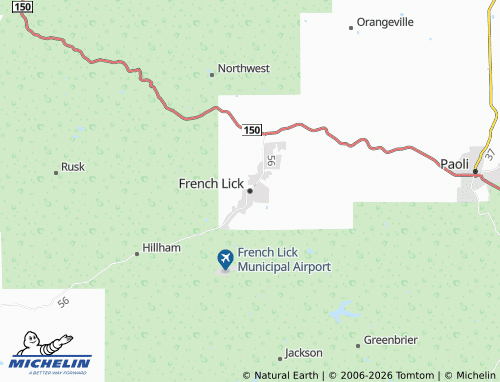 Mappa MICHELIN French Lick - ViaMichelin