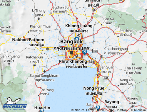 Mapa MICHELIN Yannawa - ViaMichelin