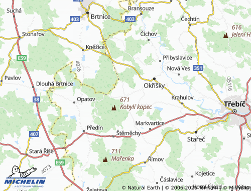 Mappa MICHELIN Heraltice - ViaMichelin