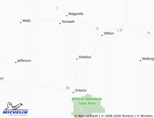 Carte MICHELIN Sheldon - ViaMichelin