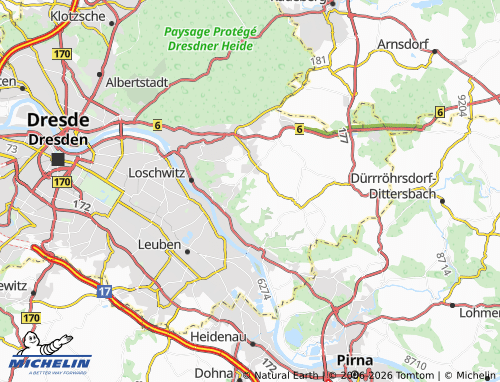 MICHELIN-Landkarte Helfenberg - ViaMichelin