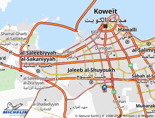 MICHELIN-Landkarte al-Raq'i - ViaMichelin