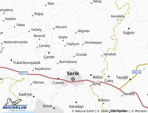 Mappa MICHELIN Üründü - ViaMichelin