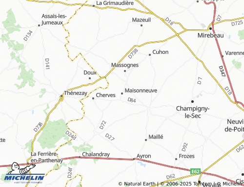 MICHELIN Maisonneuve map - ViaMichelin