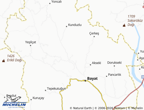MICHELIN Evci map - ViaMichelin