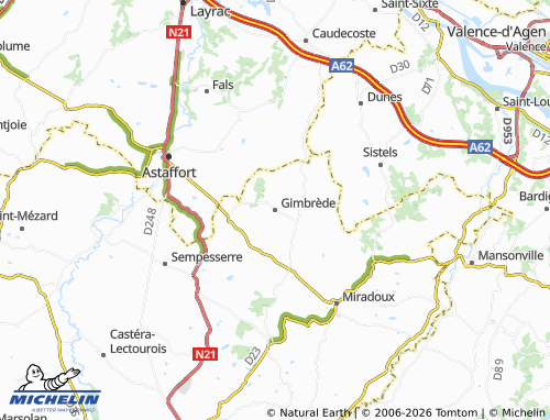 Mappa MICHELIN Gimbrède - ViaMichelin