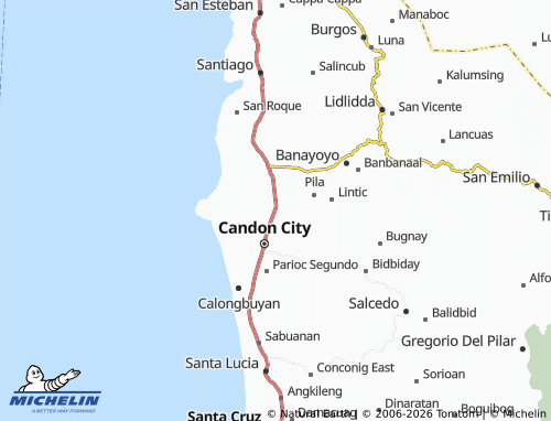 MICHELIN Tablac map - ViaMichelin