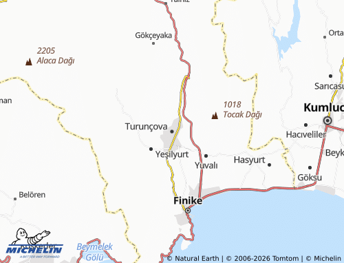 Mappa MICHELIN Turunçova - ViaMichelin