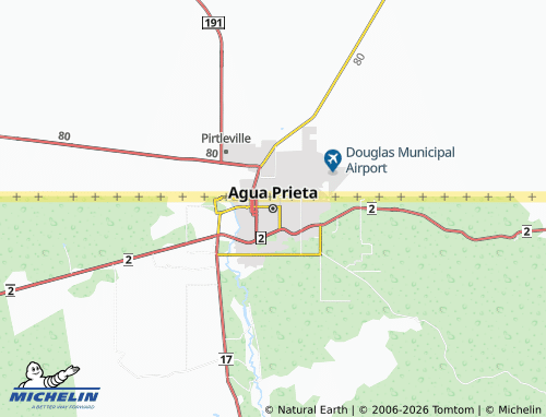 MICHELIN Agua Prieta map - ViaMichelin