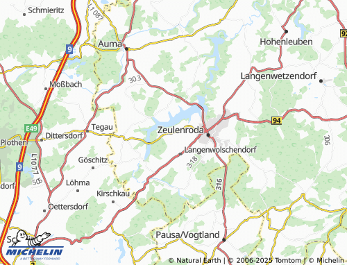 MICHELIN Kleinwolschendorf map - ViaMichelin